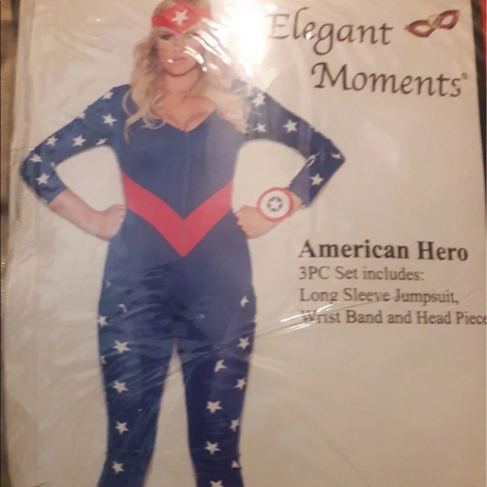 Plus Size 1X/2X Captain America Costume